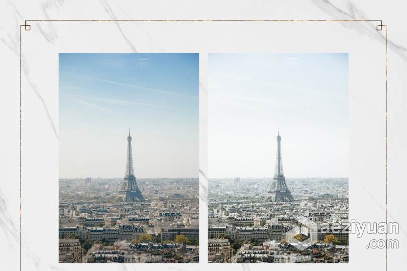 法式灰巴黎时尚人像调色LR预设 Parisian Lightroom Presets Bundle法式,时尚人像,调色,预设,lightroom - AE资源网 www.aeziyuan.com