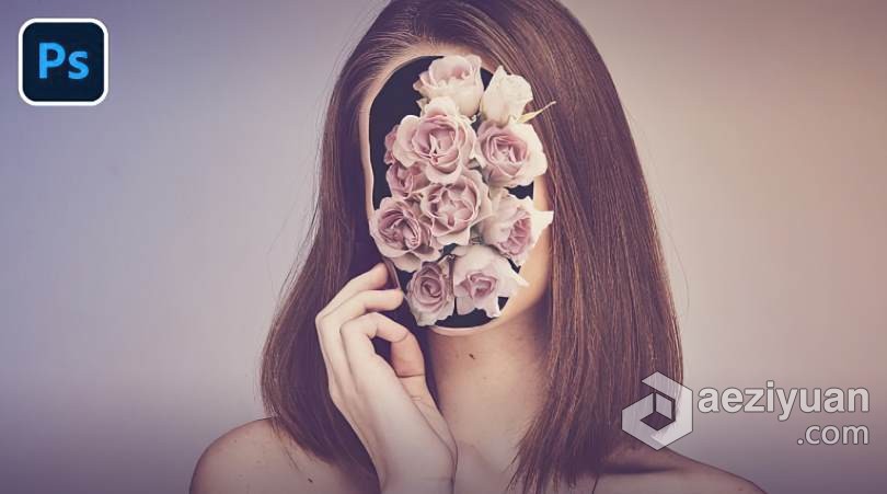 PS后期素材合成图像修饰视频教程 Photoshop Composite Masterclass: Flower Face素材,合成图像,修饰,视频教程,photoshop - AE资源网 www.aeziyuan.com