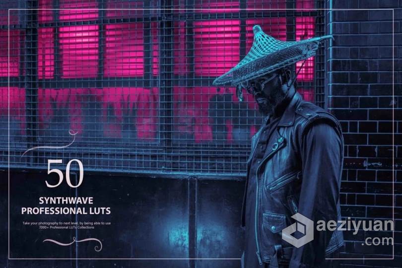 50个复古电音风格Synthwave LUTs独特电影级视频图片调色预设 50 Synthwave LUTs复古,电音,风格,独特,电影 - AE资源网 www.aeziyuan.com