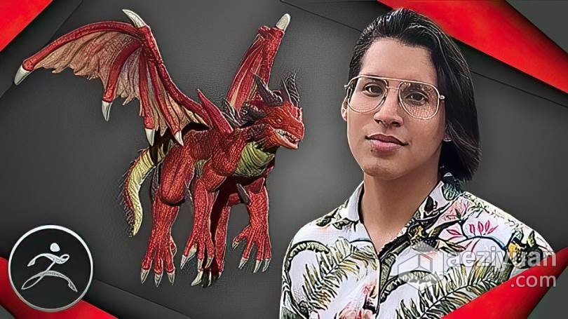 ZBrush巨龙数字雕刻制作工作流程视频教程 3D SCULPTING: LEARN HOW TO MAKE A 3D DRAGON ON ZBRUSHzbrush,巨龙,数字,雕刻,工作流程 - AE资源网 www.aeziyuan.com