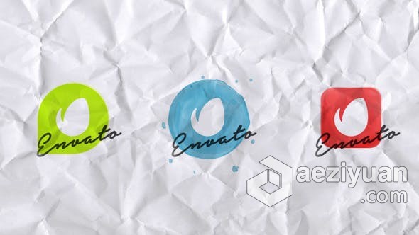 独特优雅手绘水彩笔画标志揭示LOGO动画 AE模板 AE工程文件 Elegant Watercolor Logo Reveal独特,优雅,手绘,标志,揭示 - AE资源网 www.aeziyuan.com