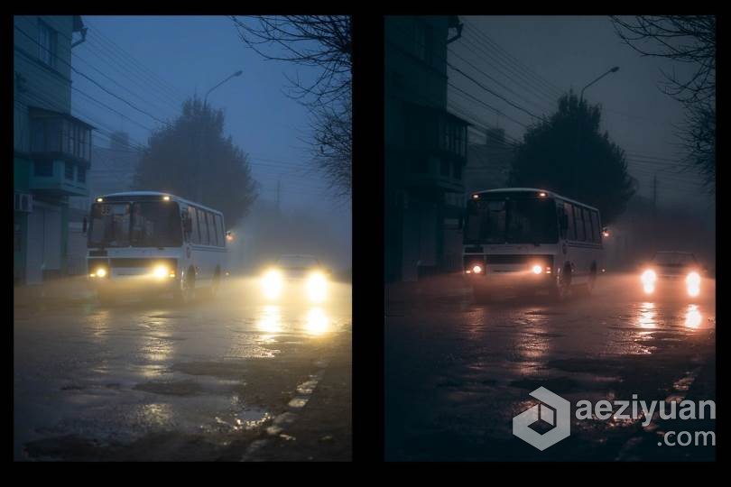 夜景街拍黑暗电影质感色调Lightroom预设/手机APP预设 Dark street presets夜景,街拍,黑暗,电影,质感 - AE资源网 www.aeziyuan.com