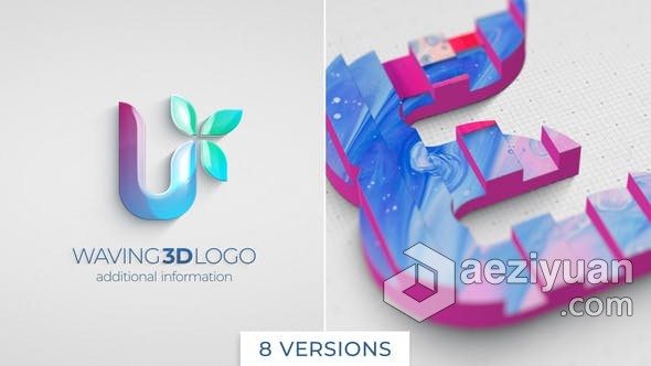 大气简约铅笔描边绘图揭示3D建筑环保企业LOGO标志片头 AE模板 AE工程文件 Waving 3D Logo Reveal大气,简约,铅笔,描边,绘图 - AE资源网 www.aeziyuan.com