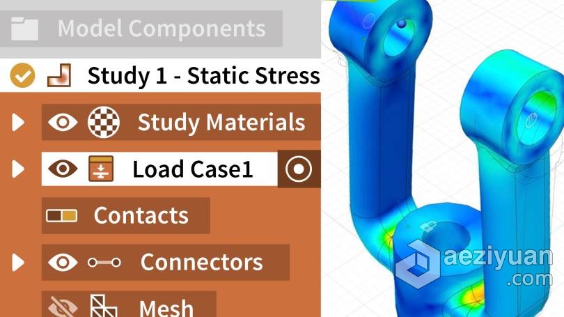 Fusion 360模拟仿真工具设计训练视频教程 Fusion 360: Simulationfusion,模拟仿真,工具,设计,训练 - AE资源网 www.aeziyuan.com