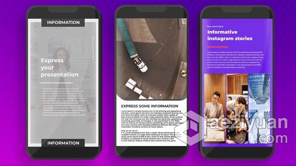 30个垂直分辨率商务演讲商业建筑公司信息发布展示手机短视频宣传广告 AE模板 AE工程文件 Informative Instagram Stories垂直,分辨率,商务演讲,商业建筑,建筑公司 - AE资源网 www.aeziyuan.com