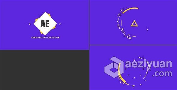 线条几何形状创意动画LOGO片头标志效果视频制作 AE模板 AE工程文件 Shape Logo Opener - Creative线条,几何形状,创意动画,动画,片头 - AE资源网 www.aeziyuan.com