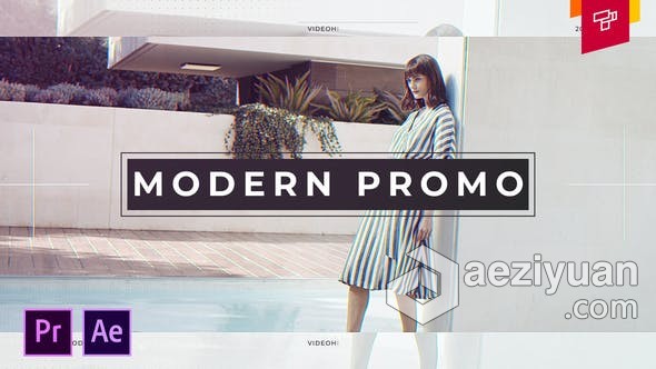 现代简介时尚快速视频片头AE模板PR模板工程文件 Modern Promo现代,简介,时尚,快速,视频 - AE资源网 www.aeziyuan.com