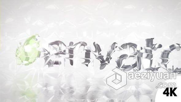 4K干净优雅玻璃质感3D旋转明亮标志LOGO动画 AE模板 AE工程文件 Glassy Logo干净,优雅,质感,旋转,明亮 - AE资源网 www.aeziyuan.com