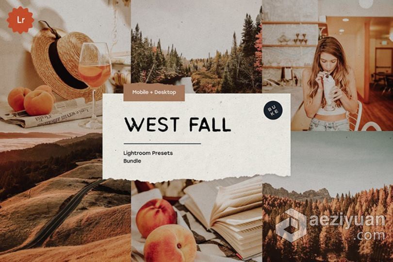 秋季质感电影胶片产品人像LR预设/手机APP预设 West Fall – 5 Lightroom Presets Pack秋季,质感,电影胶片,人像,预设 - AE资源网 www.aeziyuan.com