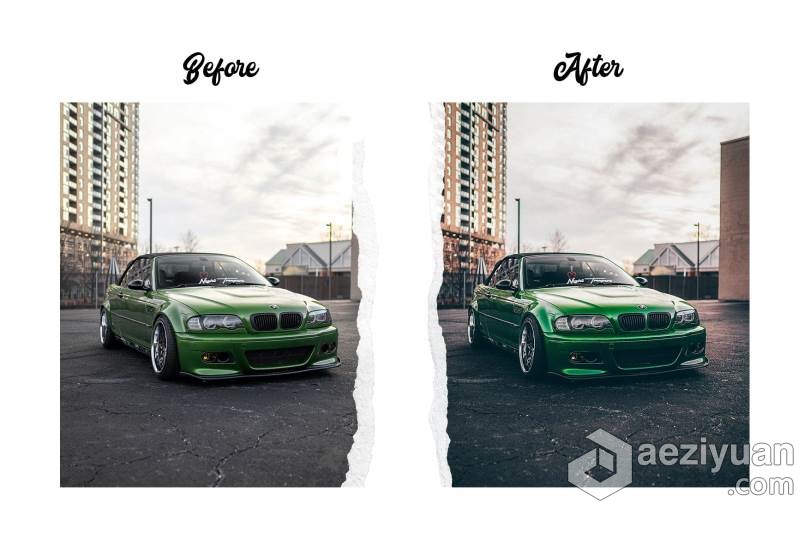 高端汽车产品摄影后期调色LR预设/APP滤镜 Automotive Lightroom Presets Vol. 1高端汽车,摄影后期,后期调色,预设,滤镜 - AE资源网 www.aeziyuan.com