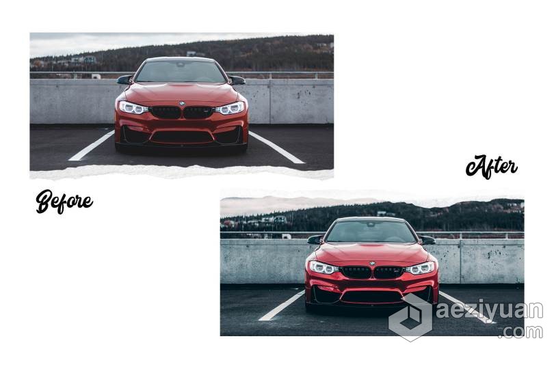 高端汽车产品摄影后期调色LR预设/APP滤镜 Automotive Lightroom Presets Vol. 1高端汽车,摄影后期,后期调色,预设,滤镜 - AE资源网 www.aeziyuan.com