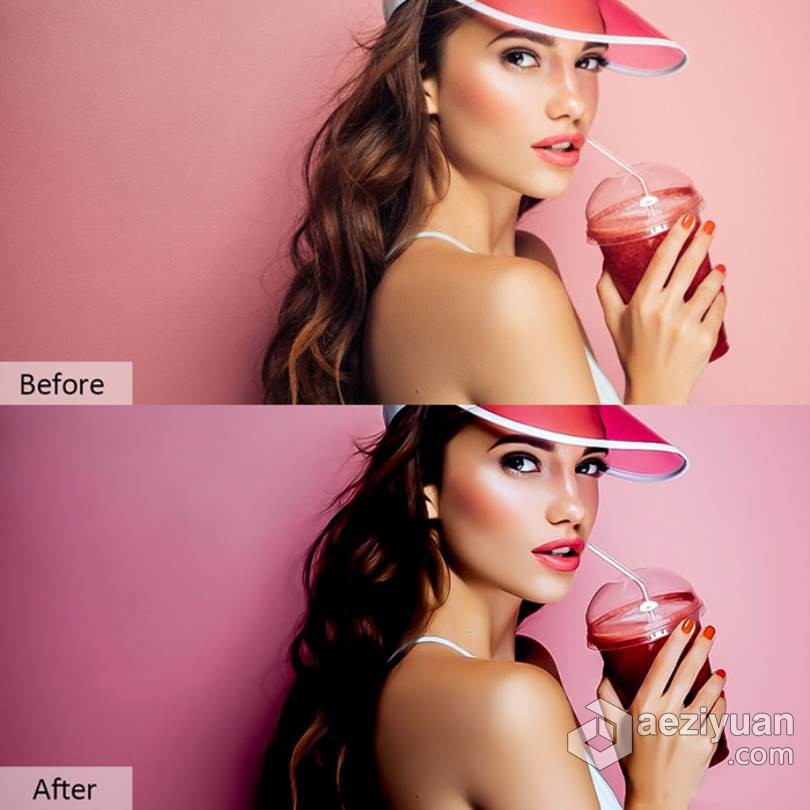 高端人像磨皮修饰Lightroom预设+手机APP调色滤镜 Retouching Mobile Desktop PRESETS高端,人像,修饰,lightroom,预设 - AE资源网 www.aeziyuan.com