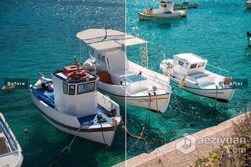 帕罗斯城市风光旅拍海滩派对人像写真LR预设/APP滤镜 Paros Lightroom Presets海滩,派对,预设,滤镜,paro - AE资源网 www.aeziyuan.com