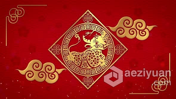 2021年中国新年农历喜庆春节活动LED屏幕动态背景视频素材 Chinese New Year Background中国新年,新年,农历,喜庆,春节 - AE资源网 www.aeziyuan.com