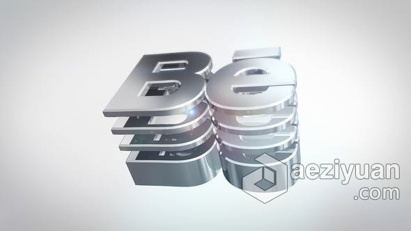 3D反射LOGO动画视频片头标志演绎效果制作 AE模板 AE工程文件 3D Simple Reflective Logo反射,动画,视频,片头,标志 - AE资源网 www.aeziyuan.com