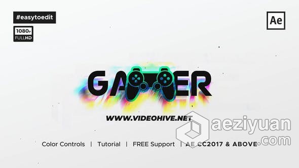 赛博朋克RGB霓虹灯故障LOGO标志动画效果视频制作 AE模板 AE工程文件 White Glitch Logo Reveal赛博朋克,霓虹灯,故障,标志,动画 - AE资源网 www.aeziyuan.com