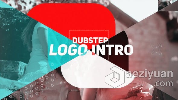 vlog社交平台自媒体介绍创意视频片头动画制作 AE模板 AE工程文件 Dubstep Logo Intro | Minimal Media Intro自媒体,介绍,创意视频,ae模板,工程 - AE资源网 www.aeziyuan.com