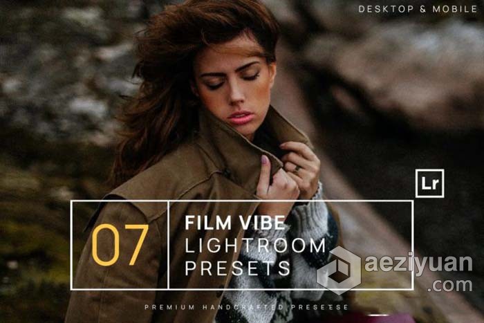 高端电影氛围后期调色Lightroom预设+移动调色滤镜 Film Vibe Lightroom Presets高端,电影,氛围,lightroom,预设 - AE资源网 www.aeziyuan.com