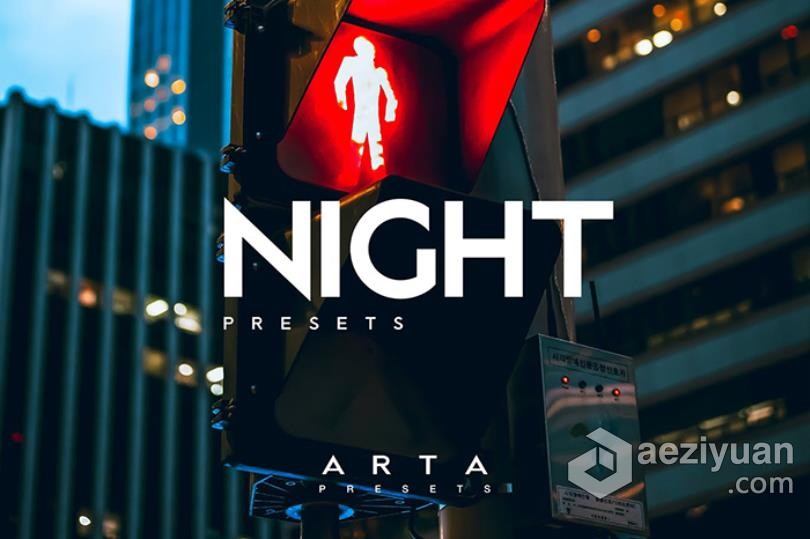 城市霓虹夜景赛博朋克效果LR调色预设 ARTA Night Presets For Mobile and Desktop城市,霓虹,夜景,赛博朋克,效果 - AE资源网 www.aeziyuan.com