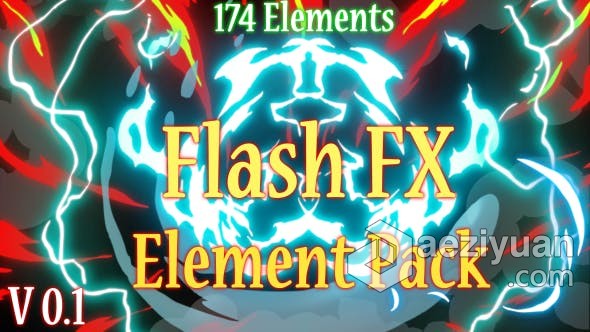 174卡通合成图形元素动画效果视频制作 AE模板 AE工程文件 Flash Fx Element Pack V01卡通,合成,图形元素,动画,效果 - AE资源网 www.aeziyuan.com