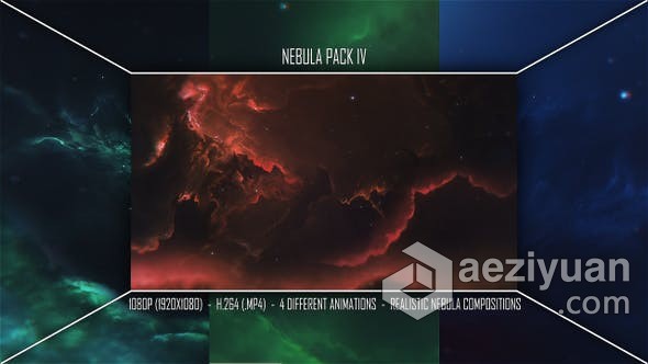 4组宇宙星云动态背景视频素材 Nebula Pack IV宇宙星,星云,动态,背景,nebula - AE资源网 www.aeziyuan.com