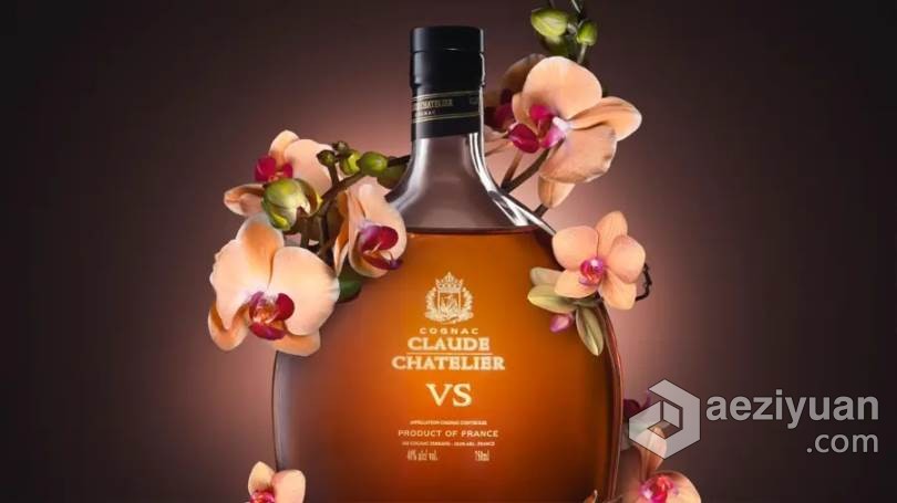 酒类特写拍摄及PS后期素材合成修饰视频教程 Advertising Cognac Image: Advanced Compositing in Photosho酒类,特写,拍摄,素材,合成 - AE资源网 www.aeziyuan.com