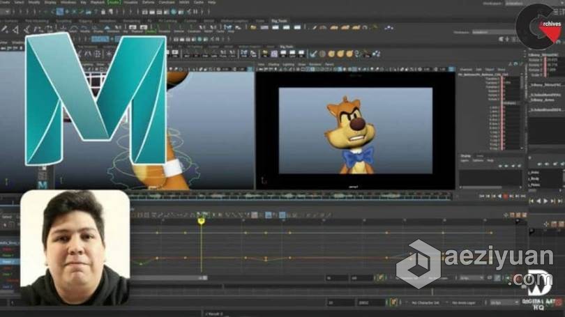 Maya角色动力学动画基础技能训练视频教程 Intermediate Animation in Autodesk Maya角色,基础,技能,训练,intermediate - AE资源网 www.aeziyuan.com