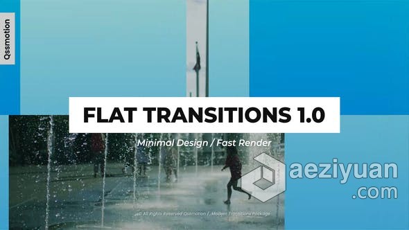 4K分辨率形状滑动图形动画视频转场过渡效果 AE模板 AE工程文件 Minimal Flat Transitions For After Effects分辨率,形状,滑动,图形,动画 - AE资源网 www.aeziyuan.com