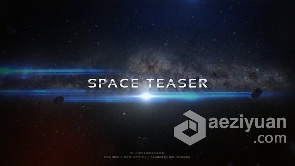 太阳星系大气场景动画宣传介绍预告片视频 AE模板 AE工程文件 Space Titles大气,场景,动画,宣传,介绍 - AE资源网 www.aeziyuan.com