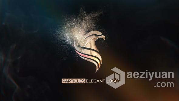 标志粒子沙化特效动画效果 AE模板 AE工程文件 Particles Elegant Logo标志,粒子,沙化,特效动画,效果 - AE资源网 www.aeziyuan.com