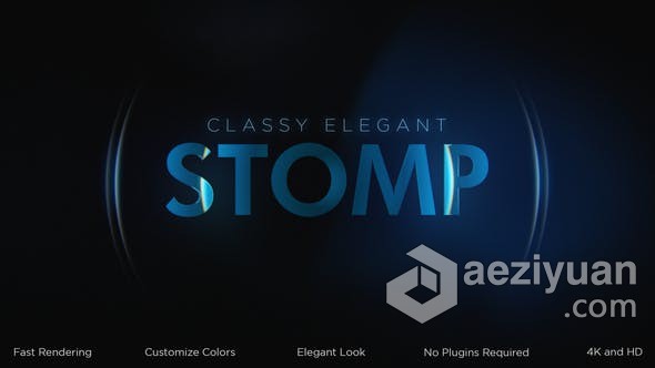 光效节奏感文字动画视频片头 AE模板 AE工程文件 Classy Elegant Stomp Intro光效,节奏感,文字,动画,视频 - AE资源网 www.aeziyuan.com