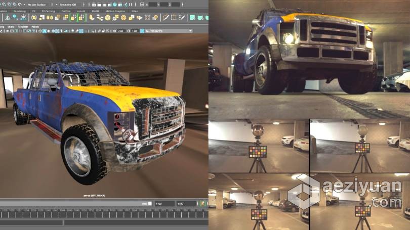 Maya与Arnold真实光源融入渲染技术大师级视频教程 Advanced Lighting Practices for Maya &amp; Arnold真实,光源,融入,渲染,技术 - AE资源网 www.aeziyuan.com