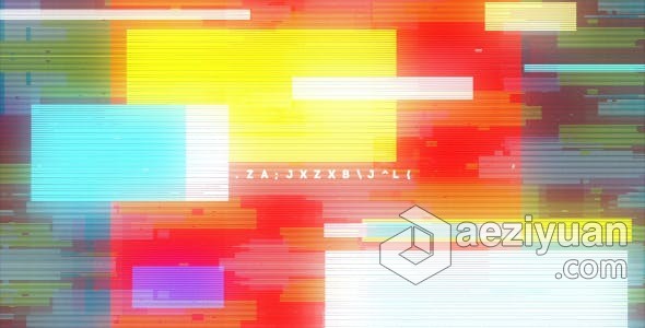 4K分辨率动态失真故障视频片头动画 AE模板 AE工程文件 Glitch Logo分辨率,动态,失真,故障,视频 - AE资源网 www.aeziyuan.com