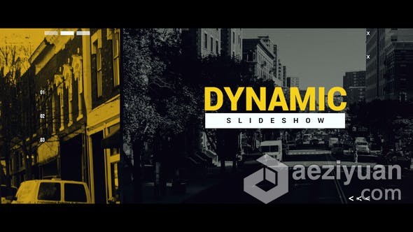 动态幻灯片动感图文动画视频 AE模板 AE工程文件 Dynamic Slideshow动态,幻灯片,动感,图文,动画 - AE资源网 www.aeziyuan.com