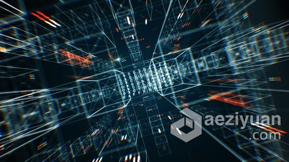 科技线条场景隧道技术公司介绍视频片头LOGO动画 AE模板 AE工程文件 Tech Tunnel Logo科技,线条,场景,隧道技术,公司 - AE资源网 www.aeziyuan.com