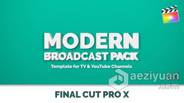 49个现代彩色图形电视节目栏目包装动画FCPX插件 Modern Broadcast Pack现代,彩色图形,图形,电视节目,栏目包装 - AE资源网 www.aeziyuan.com