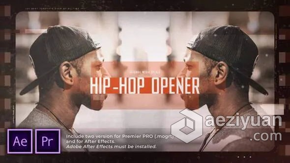 街头体育运动时尚动感宣传片图文动画视频AE模板PR模板工程文件 Hip Hop Urban Opener街头,体育运动,时尚动感,宣传片,图文 - AE资源网 www.aeziyuan.com