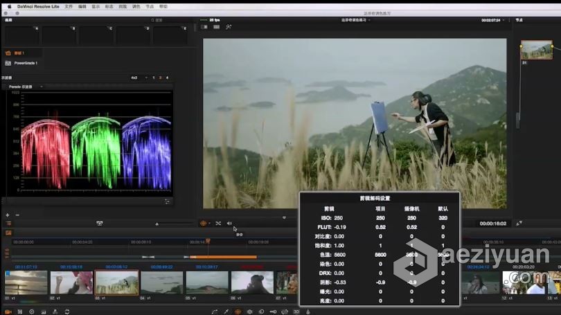 达芬奇教程  跟何清超学达芬奇DaVinci Resolve高级电影调色中文视频教程调色,达芬奇,教程,davinci,resolve - AE资源网 www.aeziyuan.com