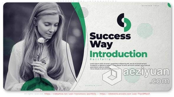 成功之道简介商业计划企业推广宣传片视频制作 AE模板 AE工程文件 Success Way Introduction成功之道,简介,商业计划,宣传片,ae模板 - AE资源网 www.aeziyuan.com