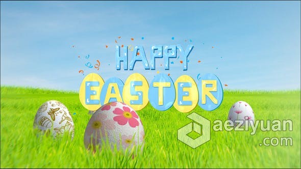 2021年复活节快乐3D卡通场景动画视频 AE模板 AE工程文件 Happy Easter II | After Effects Template复活节,快乐,卡通,场景,动画 - AE资源网 www.aeziyuan.com