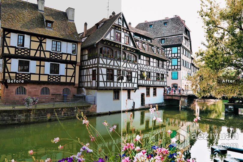 史特拉斯堡旅拍电影色调Lightroom预设/APP预设 Strasbourg Pro Lightroom Presets史特拉斯堡,色调,lightroom,strasbourg - AE资源网 www.aeziyuan.com