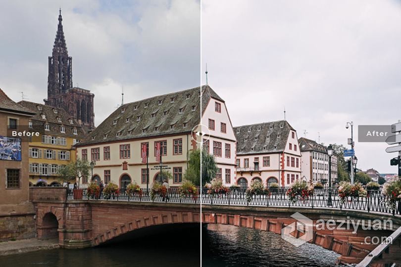 史特拉斯堡旅拍电影色调Lightroom预设/APP预设 Strasbourg Pro Lightroom Presets史特拉斯堡,色调,lightroom,strasbourg - AE资源网 www.aeziyuan.com