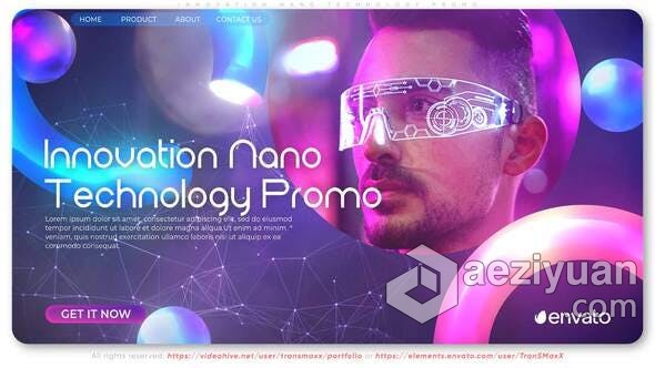 创新纳米技术推广未来新型科技设计公司宣传片 AE模板 AE工程文件 Innovation Nano Technology Promo创新,未来,新型,科技,设计公司 - AE资源网 www.aeziyuan.com