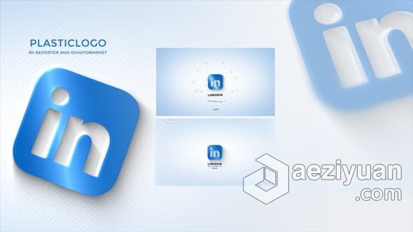 3D LOGO翻转企业公司品牌标志动画片头 AE模板 AE工程文件 Plastic Simple Logologo,翻转,企业,公司,品牌标志 - AE资源网 www.aeziyuan.com