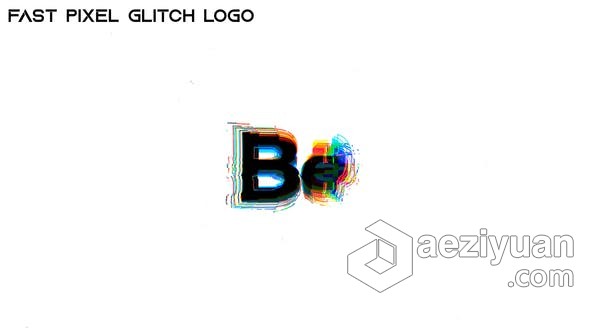 像素故障RGB变形拉伸LOGO动画 AE模板 AE工程文件 Fast Pixel Glitch Logo像素,故障,变形,拉伸,动画 - AE资源网 www.aeziyuan.com