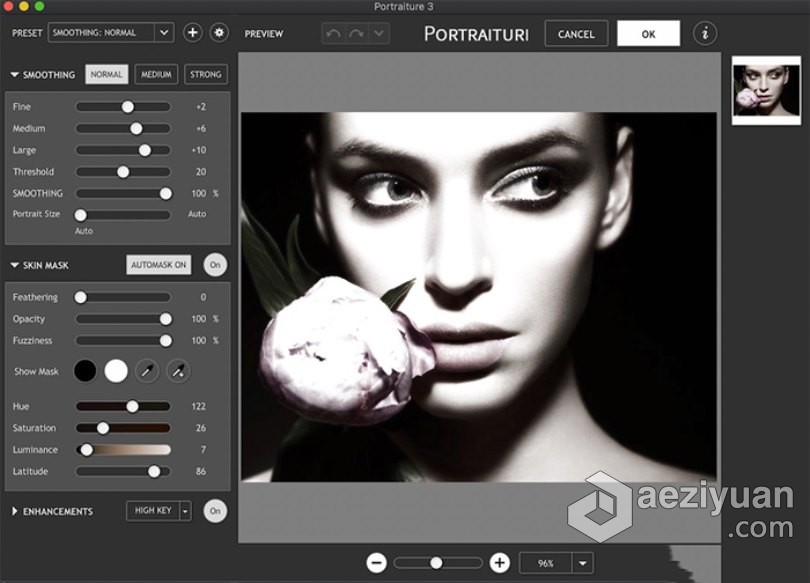 Portraiture 3 for Lightroom Mac(Lr人像磨皮滤镜插件)v3.5.5(3552)激活版 - AE资源网 www.aeziyuan.com