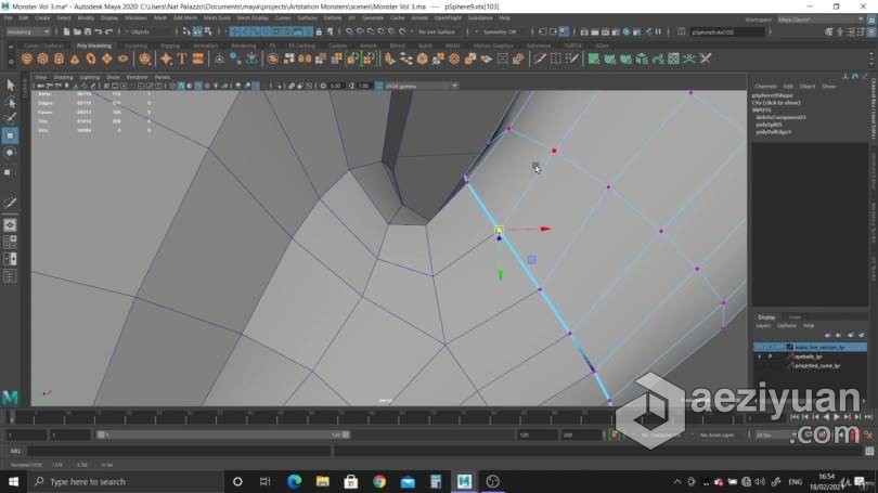 Maya教程 Maya与PS可爱怪物实例制作训练视频教程可爱,怪物,实例,制作,训练 - AE资源网 www.aeziyuan.com