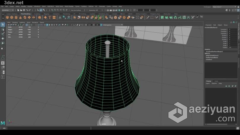 Maya教程 Maya 3D建模基础知识技能训练视频教程3d建模,基础知识,技能,训练,视频教程 - AE资源网 www.aeziyuan.com