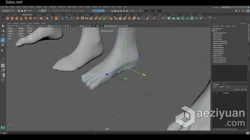 Maya教程 Maya 3D建模基础知识技能训练视频教程3d建模,基础知识,技能,训练,视频教程 - AE资源网 www.aeziyuan.com