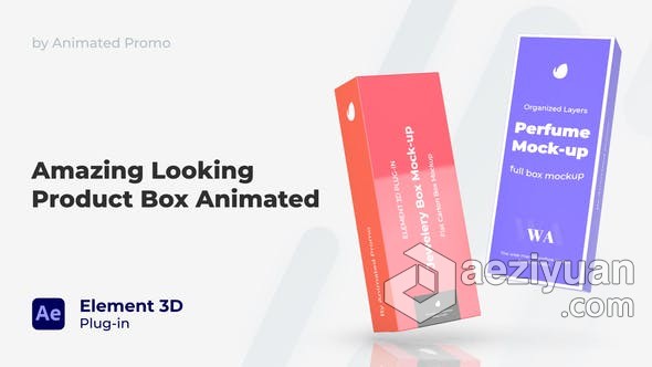 AE模板 商品三维包装盒子产品品牌模型Box Mock-Up E3D AE工程 AE文件ae模板,商品,三维,产品品牌,品牌 - AE资源网 www.aeziyuan.com